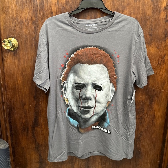 Michael Myers Halloween 2 Gray Men’s Graphic Horror Tee Size 2XL NWT - Picture 1 of 5